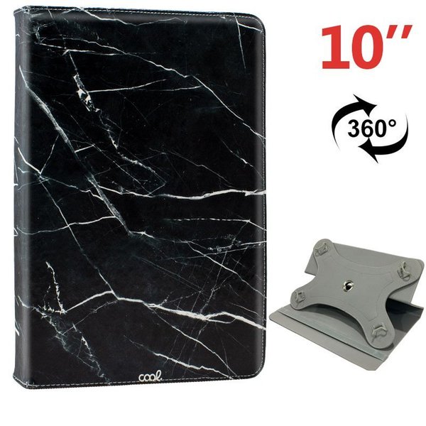 Funda Ebook Tablet 10 Pulgadas Polipiel Universal Mármol Negro