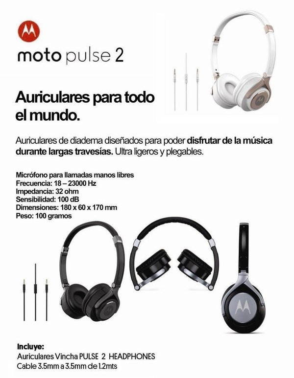 Auriculares Motorola Pulse 2