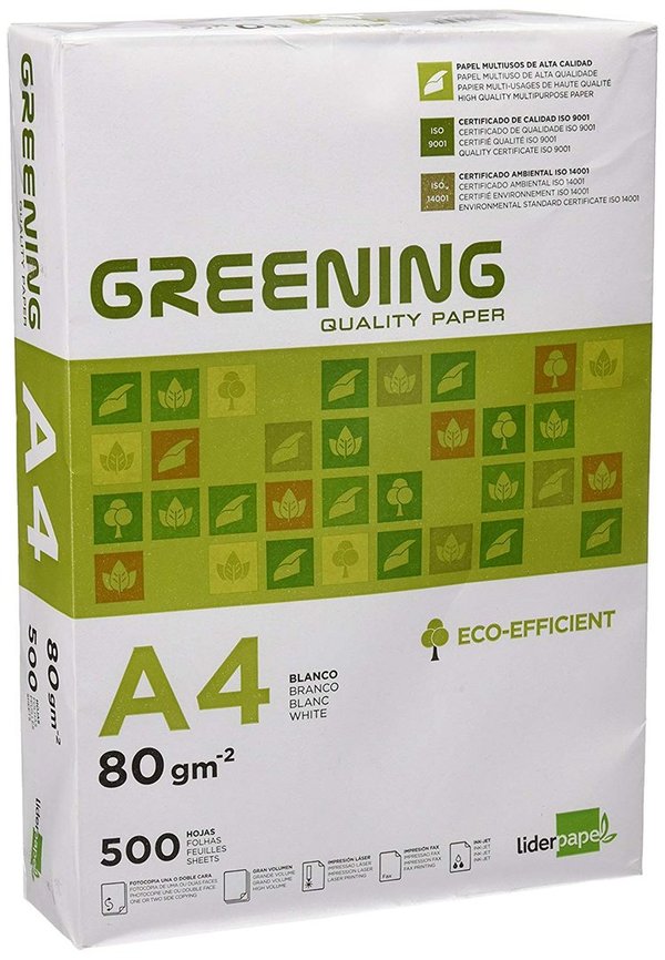 Papel A4 Greening 80g/m2