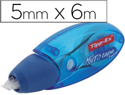 Corrector tipp-ex micro tape twist 5mm x 8m.