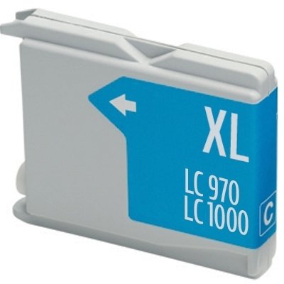 LC1000C/LC970C Cartucho cian compatible con Brother.
