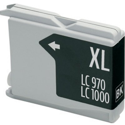 LC1000BK/LC970BK Cartucho negro compatible con Brother.