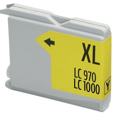 LC1000Y/LC970Y Cartucho amarillo compatible con Brother.