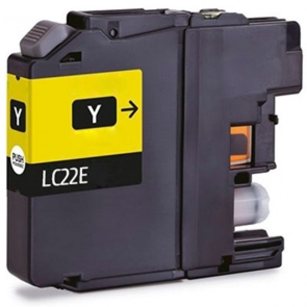 LC22EY Cartucho amarillo compatible con Brother.