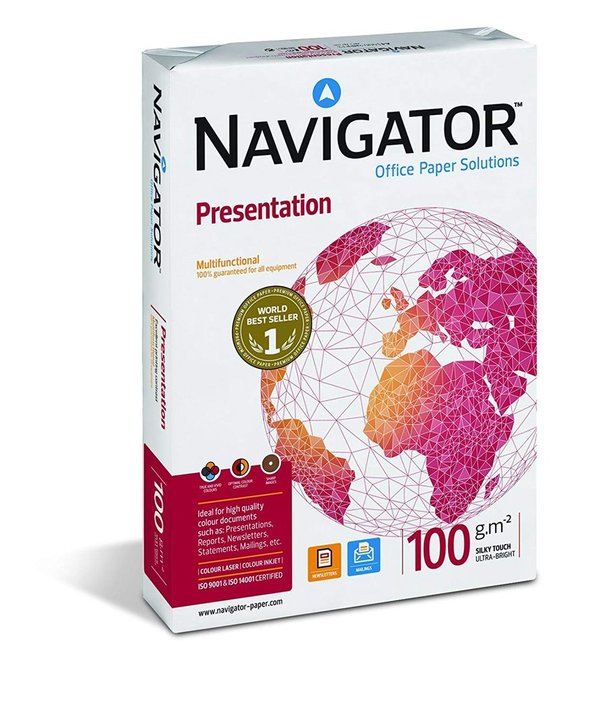 Papel A4 Navigator 100 gramos 500 hojas