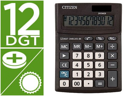Calculadora de sobremesa Citizen 12 dígitos