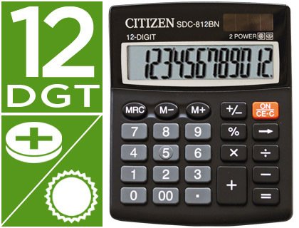 Calculadora Citizen de sobremesa SDC-812