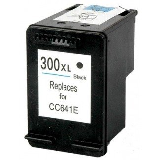 300XLBK Cartucho negro compatible con HP CC640EE / CC641EE