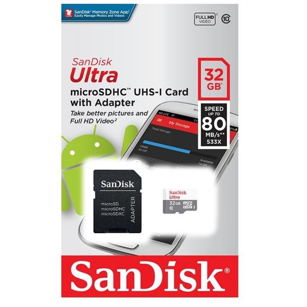 Tarjeta microSD UHS-I SanDisk Ultra 32GB