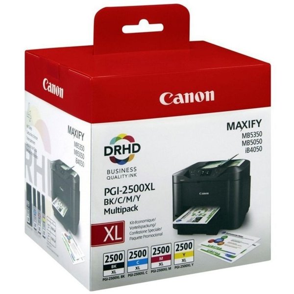 Canon PGI2500XL Pack 4 Cartuchos tinta originales